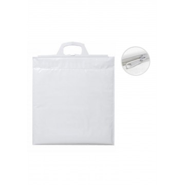 BOLSA BLANCA ISOTÉRMICA ASA RIGIDA + CREMALLERA 40X42CM