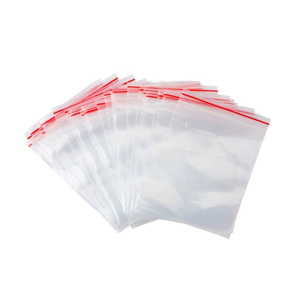 1000 uds Bolsa de Plástico Transparente 20 x 30 cm con Cierre Hermético Zip